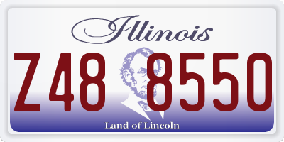 IL license plate Z488550