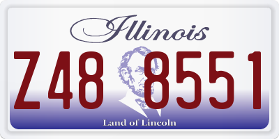 IL license plate Z488551