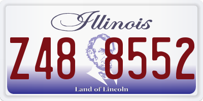 IL license plate Z488552