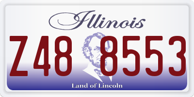 IL license plate Z488553