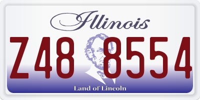 IL license plate Z488554