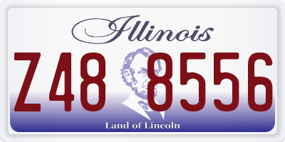 IL license plate Z488556