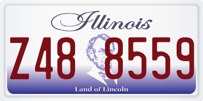 IL license plate Z488559