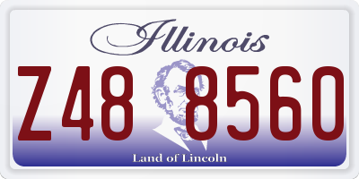 IL license plate Z488560