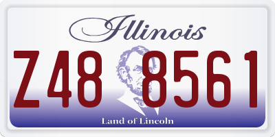 IL license plate Z488561
