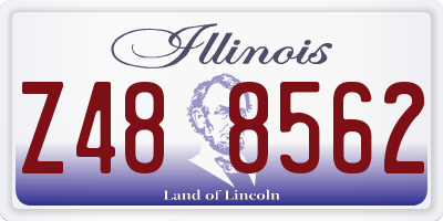 IL license plate Z488562