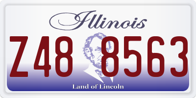 IL license plate Z488563