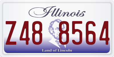 IL license plate Z488564