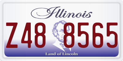 IL license plate Z488565