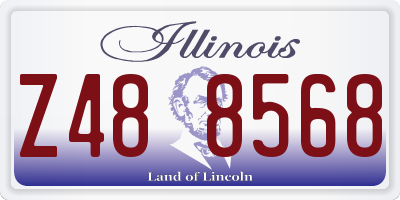 IL license plate Z488568