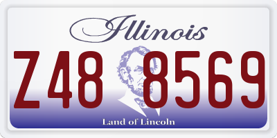 IL license plate Z488569