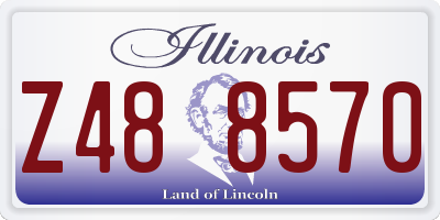 IL license plate Z488570