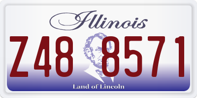 IL license plate Z488571