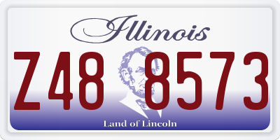 IL license plate Z488573
