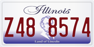 IL license plate Z488574