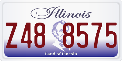 IL license plate Z488575