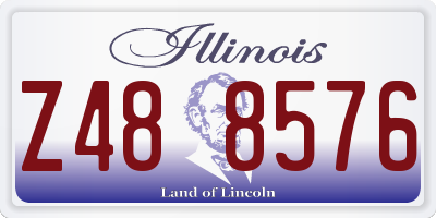 IL license plate Z488576