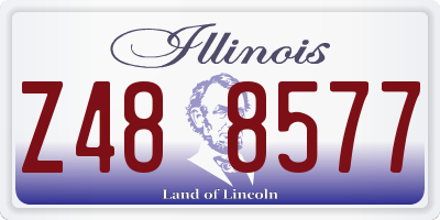 IL license plate Z488577