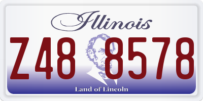 IL license plate Z488578