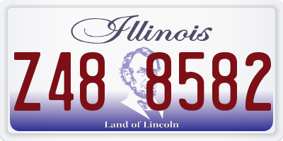 IL license plate Z488582