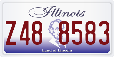 IL license plate Z488583