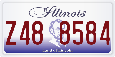 IL license plate Z488584