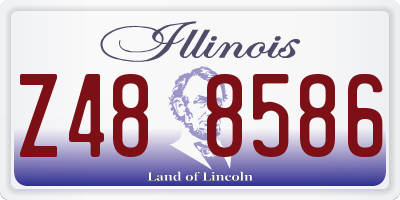 IL license plate Z488586