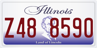 IL license plate Z488590