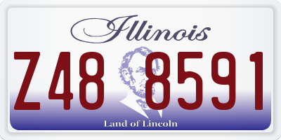 IL license plate Z488591