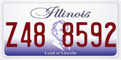 IL license plate Z488592
