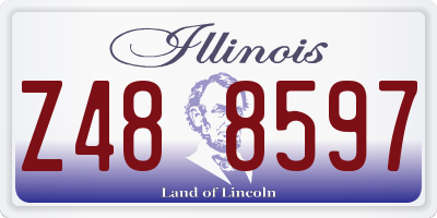 IL license plate Z488597