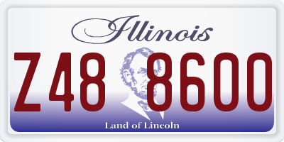 IL license plate Z488600