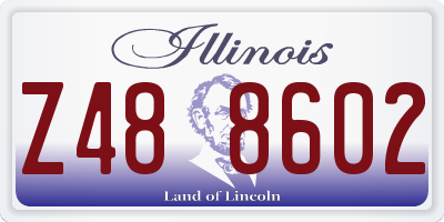 IL license plate Z488602