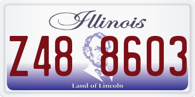 IL license plate Z488603