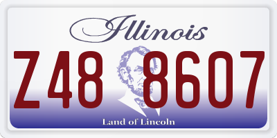 IL license plate Z488607