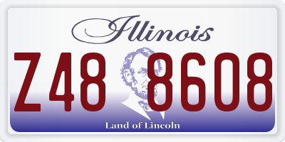 IL license plate Z488608