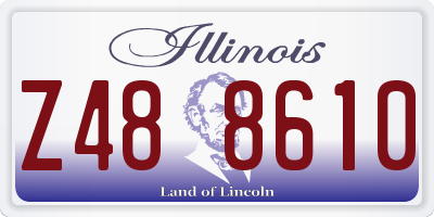 IL license plate Z488610