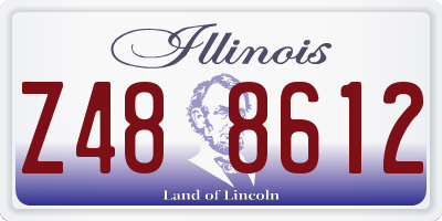 IL license plate Z488612