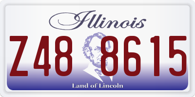 IL license plate Z488615