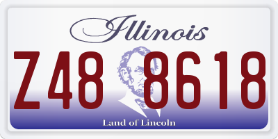 IL license plate Z488618