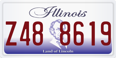 IL license plate Z488619