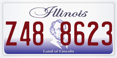 IL license plate Z488623