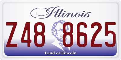 IL license plate Z488625