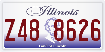 IL license plate Z488626