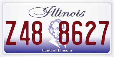 IL license plate Z488627