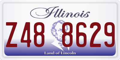 IL license plate Z488629