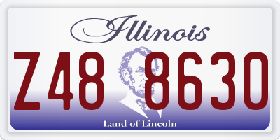 IL license plate Z488630