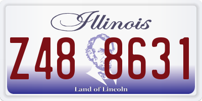 IL license plate Z488631