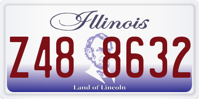 IL license plate Z488632