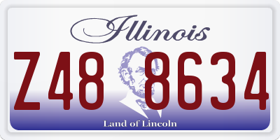 IL license plate Z488634